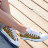 Abstract Reggae Rasta Men's Low Top Shoes-grizzshop