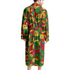 Abstract Reggae Rasta Men's Robe-grizzshop