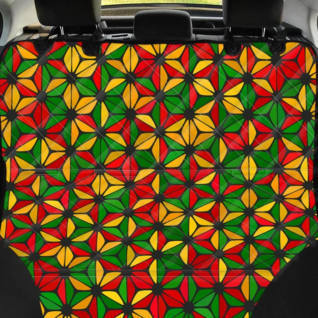 Abstract Reggae Rasta Pet Car Seat Cover-grizzshop