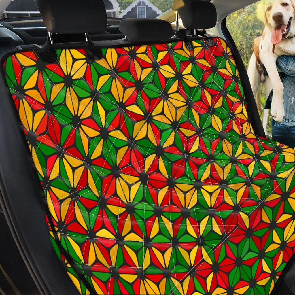Abstract Reggae Rasta Pet Car Seat Cover-grizzshop