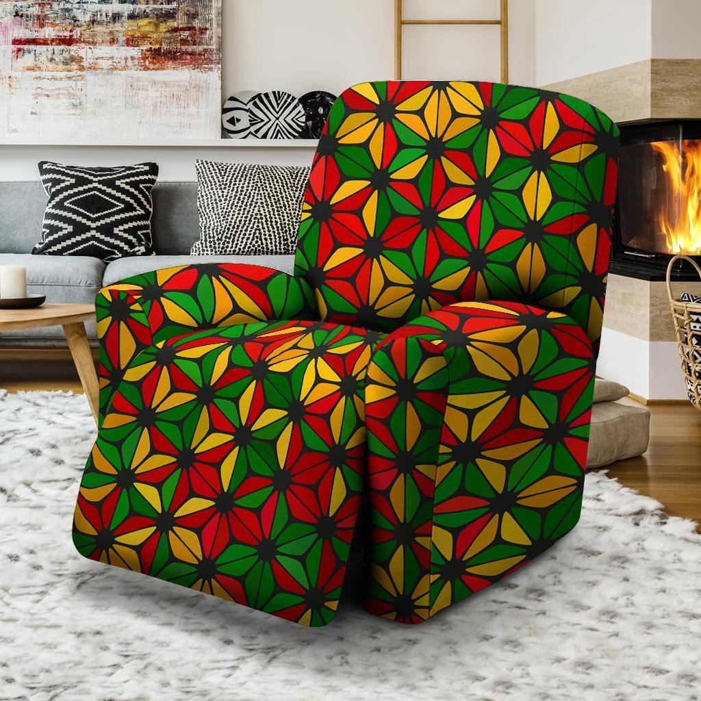 Abstract Reggae Rasta Recliner Cover-grizzshop