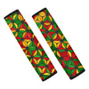 Abstract Reggae Rasta Seat Belt Cover-grizzshop