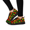 Abstract Reggae Rasta Women's Sneakers-grizzshop