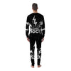 Abstract Rock Grunge Monochrome Print Men's Pajamas-grizzshop