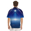 Abstract Sci Fi On Earth Print Men's Short Sleeve Shirts-grizzshop