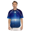 Abstract Sci Fi On Earth Print Men's Short Sleeve Shirts-grizzshop