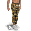 Abstract Snake Skin Print Men's Leggings-grizzshop