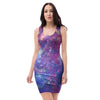 Abstract Starfield Galaxy Space Bodycon Dress-grizzshop