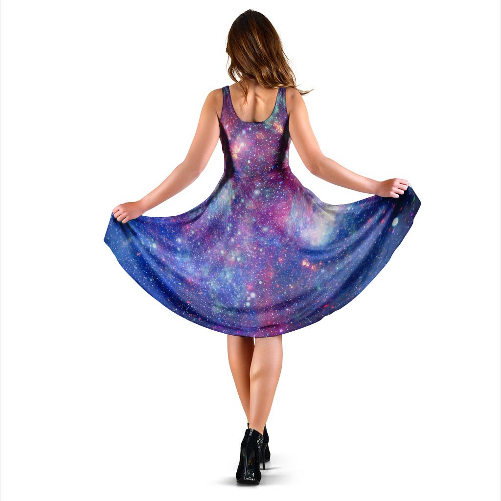 Abstract Starfield Galaxy Space Dress-grizzshop