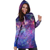 Abstract Starfield Galaxy Space Hoodie Dress-grizzshop