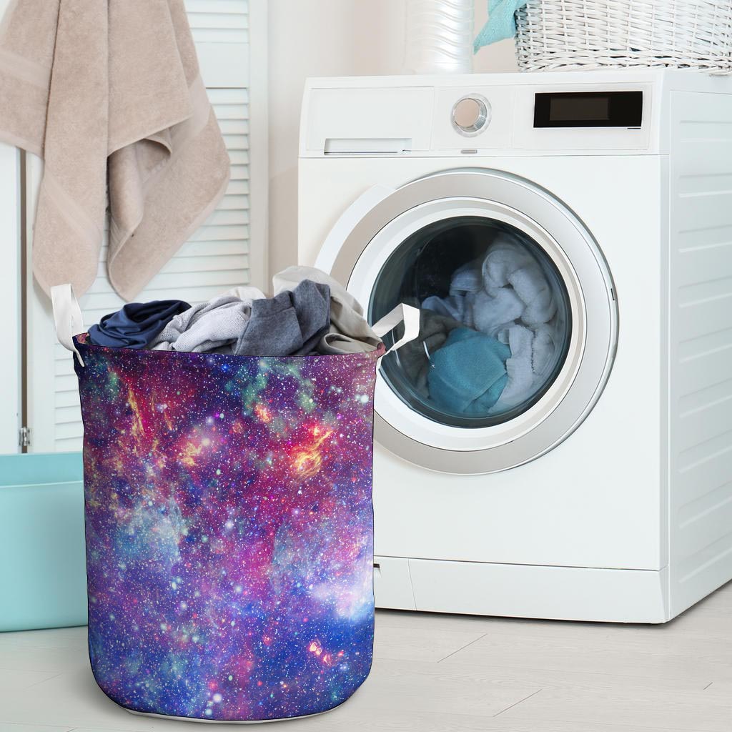 Abstract Starfield Galaxy Space Laundry Basket-grizzshop