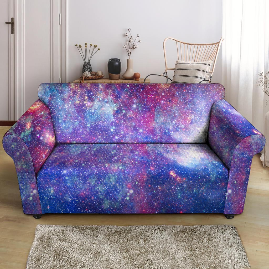 Abstract Starfield Galaxy Space Loveseat Cover-grizzshop