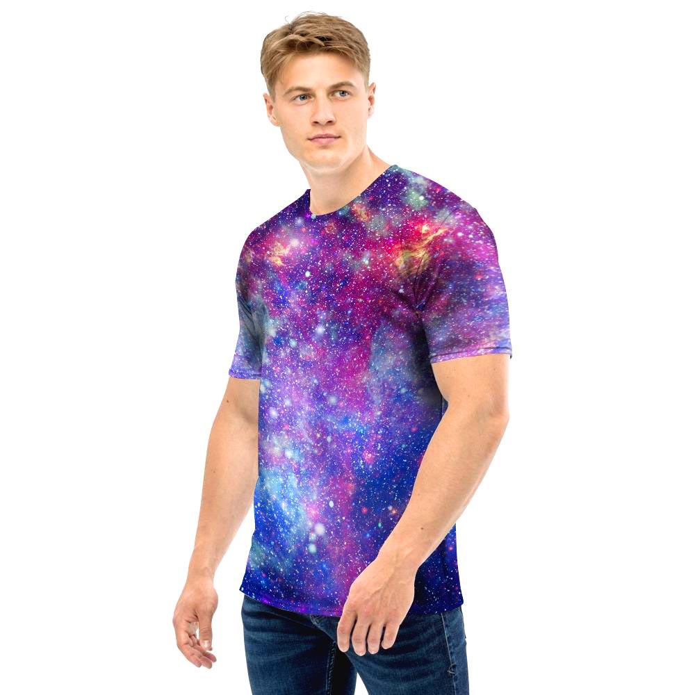 Abstract Starfield Galaxy Space Men T Shirt-grizzshop