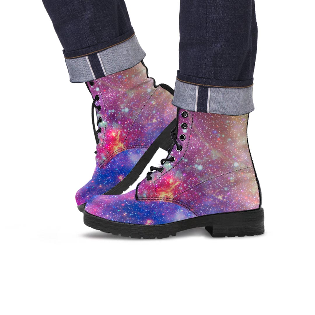 Abstract Starfield Galaxy Space Men's Boots-grizzshop