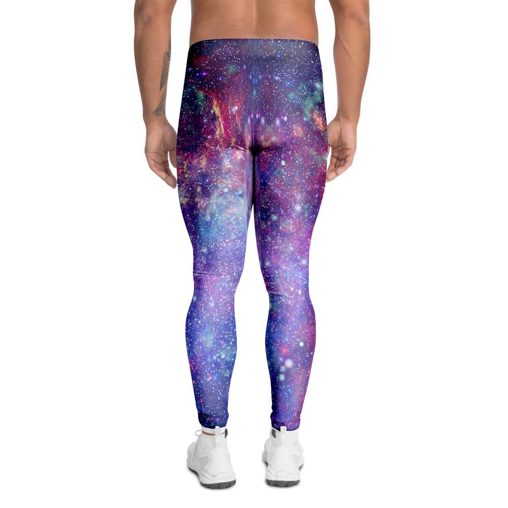 Abstract Starfield Galaxy Space Men's Leggings-grizzshop