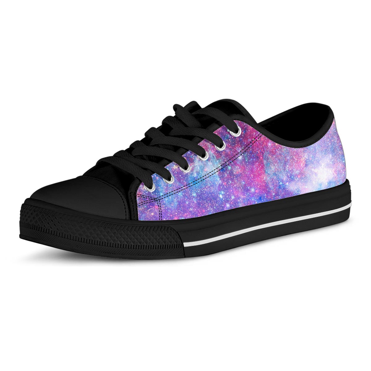 Abstract Starfield Galaxy Space Men's Low Top Shoes-grizzshop