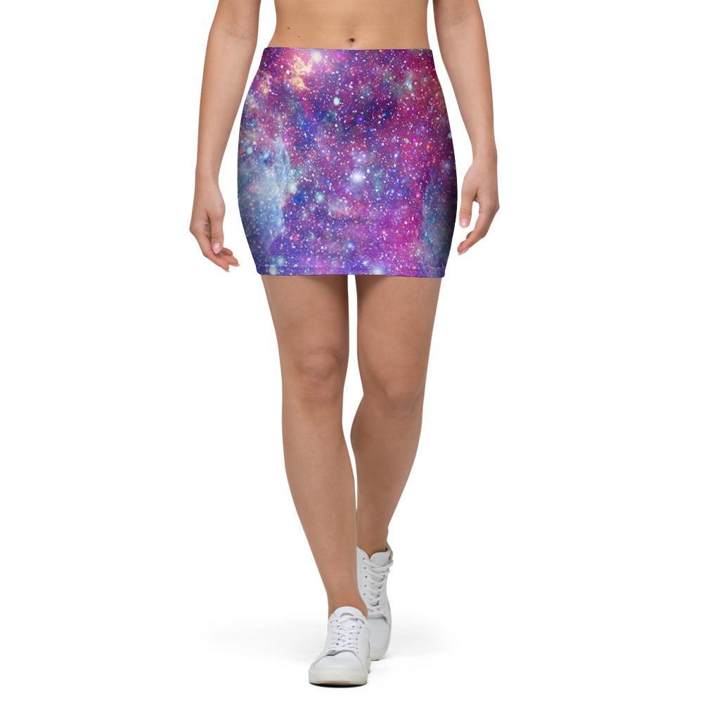 Abstract Starfield Galaxy Space Mini Skirt-grizzshop