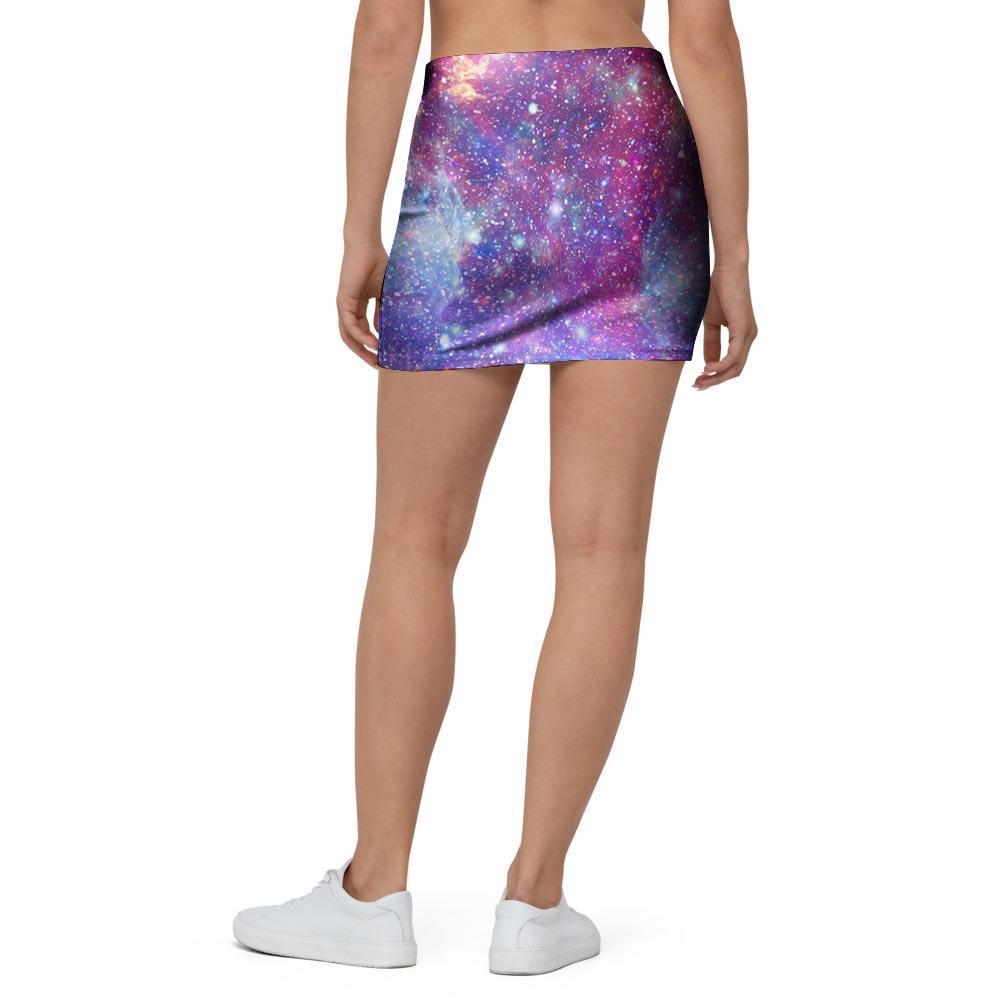 Abstract Starfield Galaxy Space Mini Skirt-grizzshop