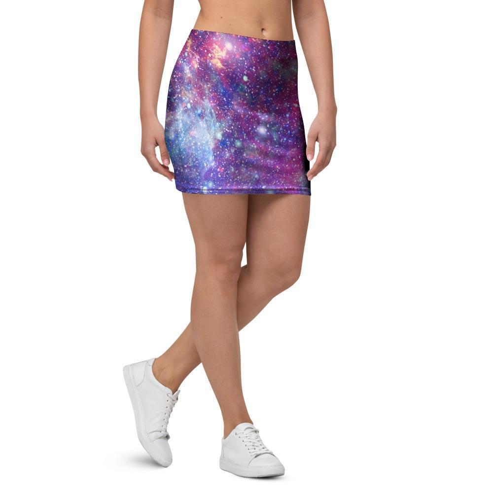 Abstract Starfield Galaxy Space Mini Skirt-grizzshop