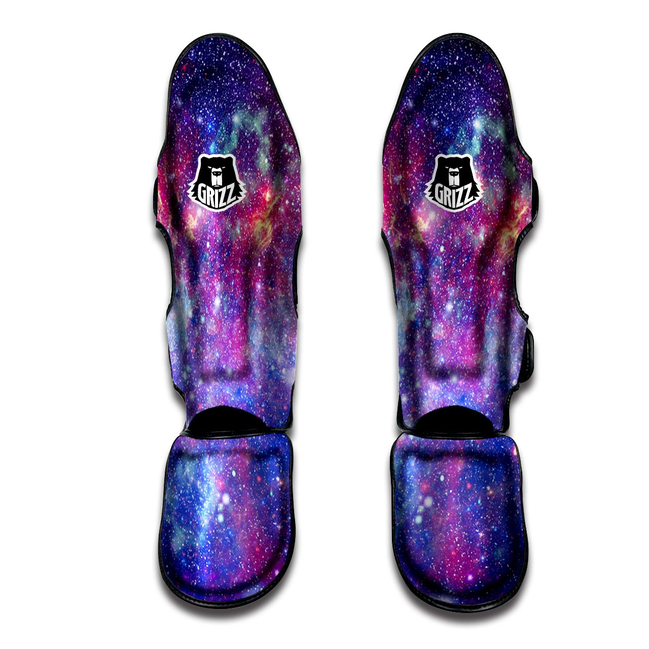 Abstract Starfield Galaxy Space Muay Thai Shin Guard-grizzshop