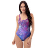 Abstract Starfield Galaxy Space One Piece Swimsuite-grizzshop