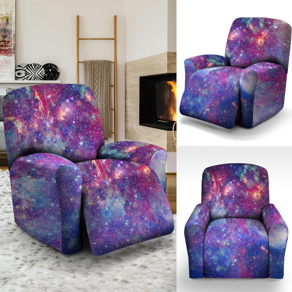 Abstract Starfield Galaxy Space Recliner Cover-grizzshop