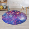 Abstract Starfield Galaxy Space Round Rug-grizzshop