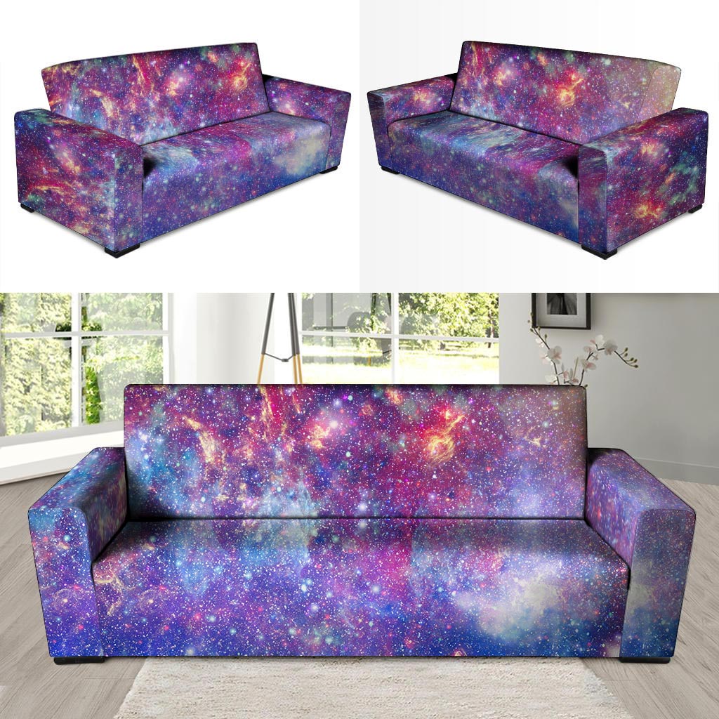 Abstract Starfield Galaxy Space Sofa Cover-grizzshop