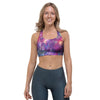 Abstract Starfield Galaxy Space Sports Bra-grizzshop