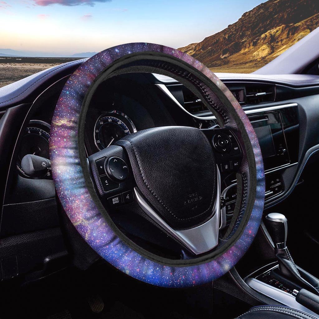 Abstract Starfield Galaxy Space Steering Wheel Cover-grizzshop