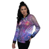 Abstract Starfield Galaxy Space Women's Bomber Jacket-grizzshop