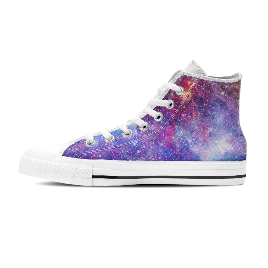 Abstract Starfield Galaxy Space Women's High Top Shoes-grizzshop