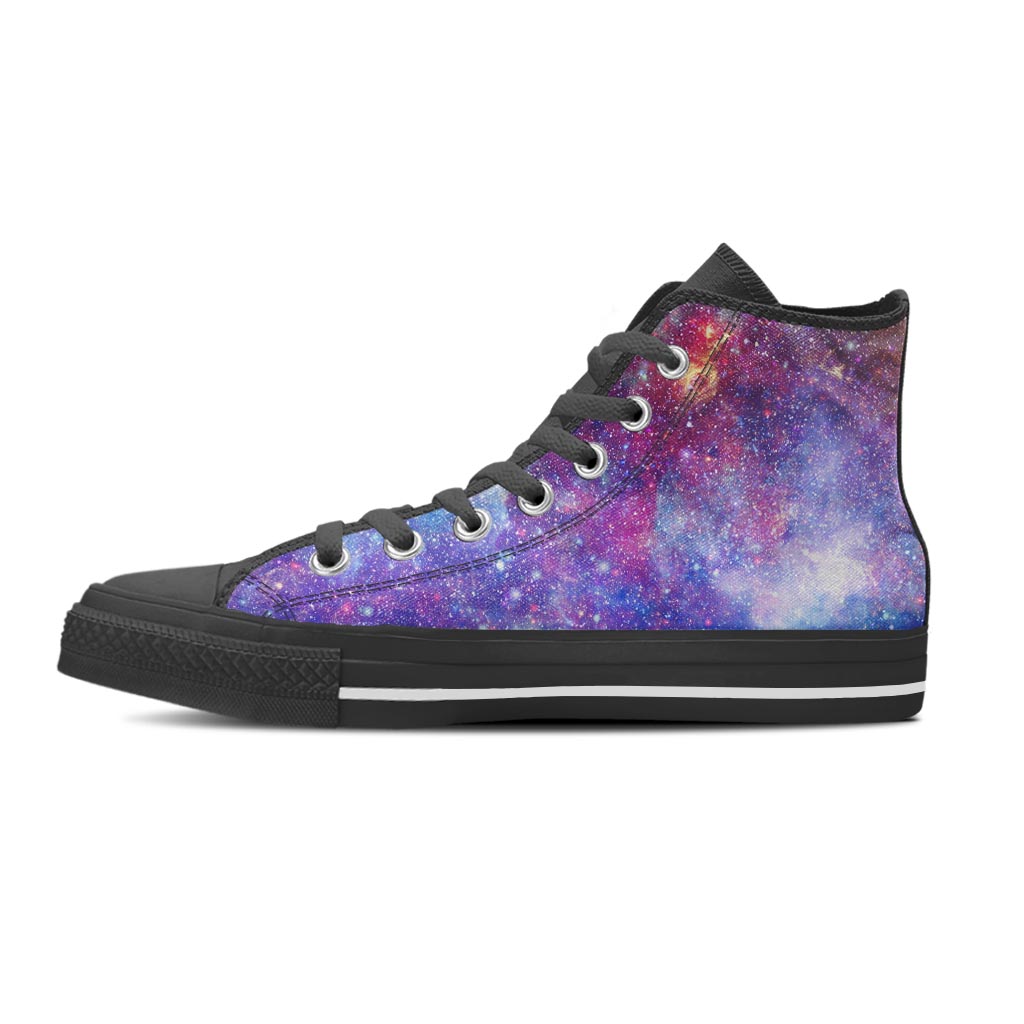 Abstract Starfield Galaxy Space Women's High Top Shoes-grizzshop