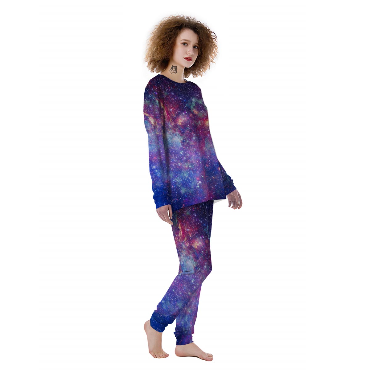 Abstract Starfield Galaxy Space Women's Pajamas-grizzshop