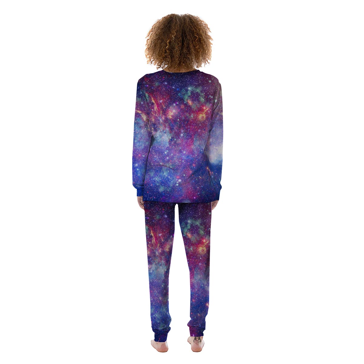 Abstract Starfield Galaxy Space Women's Pajamas-grizzshop