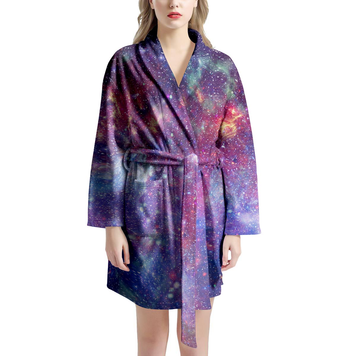 Abstract Starfield Galaxy Space Women's Robe-grizzshop