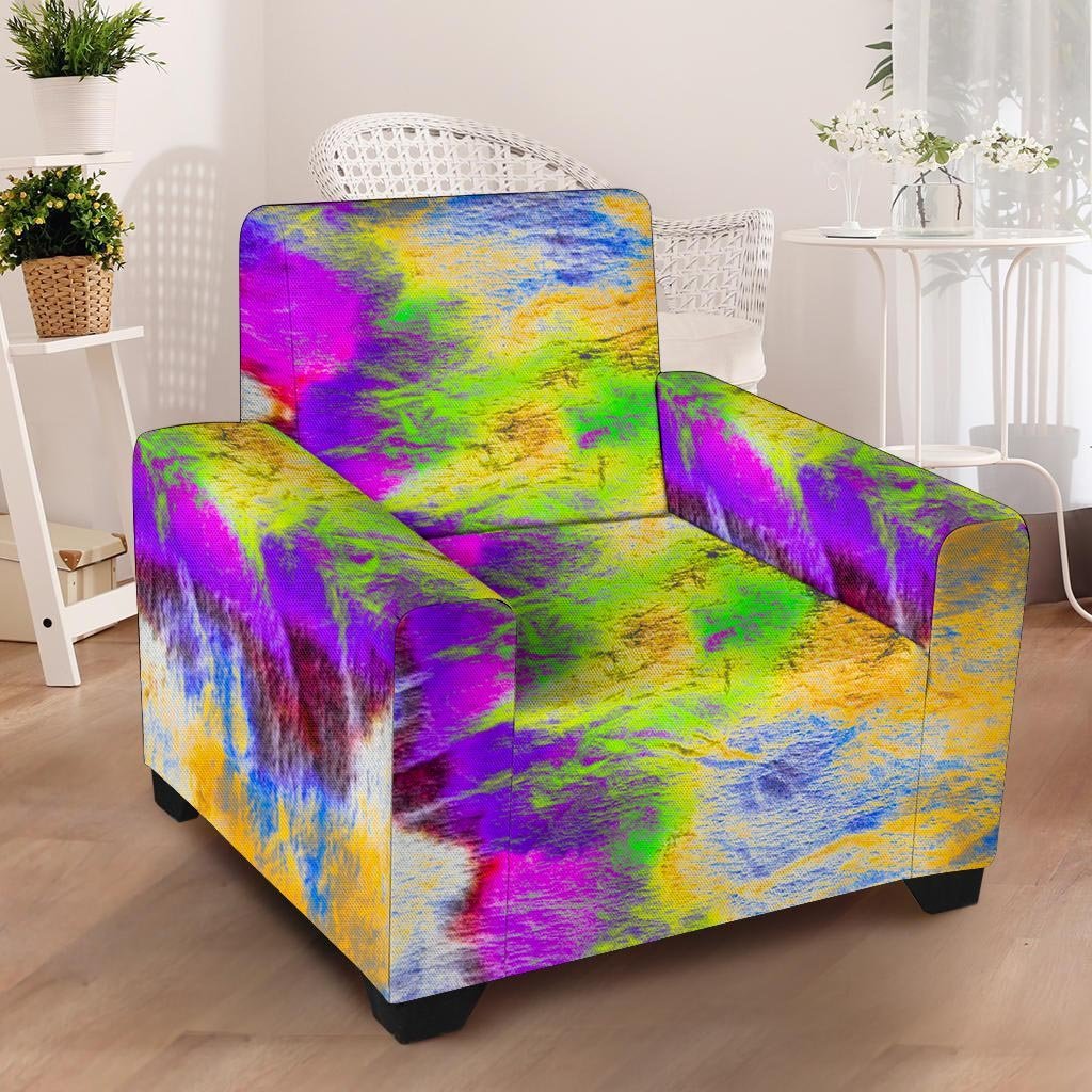 Abstract Tie Dye Armchair Cover-grizzshop