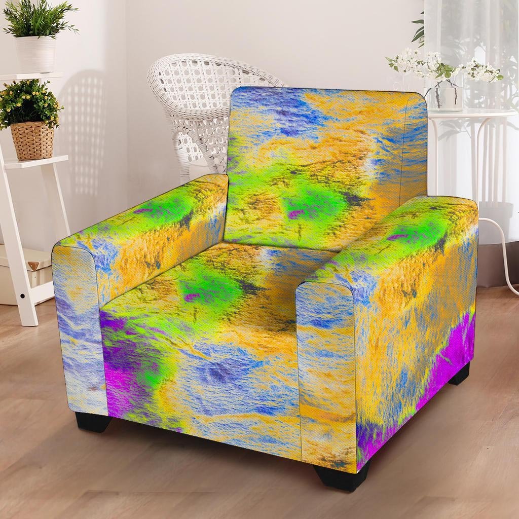 Abstract Tie Dye Armchair Cover-grizzshop