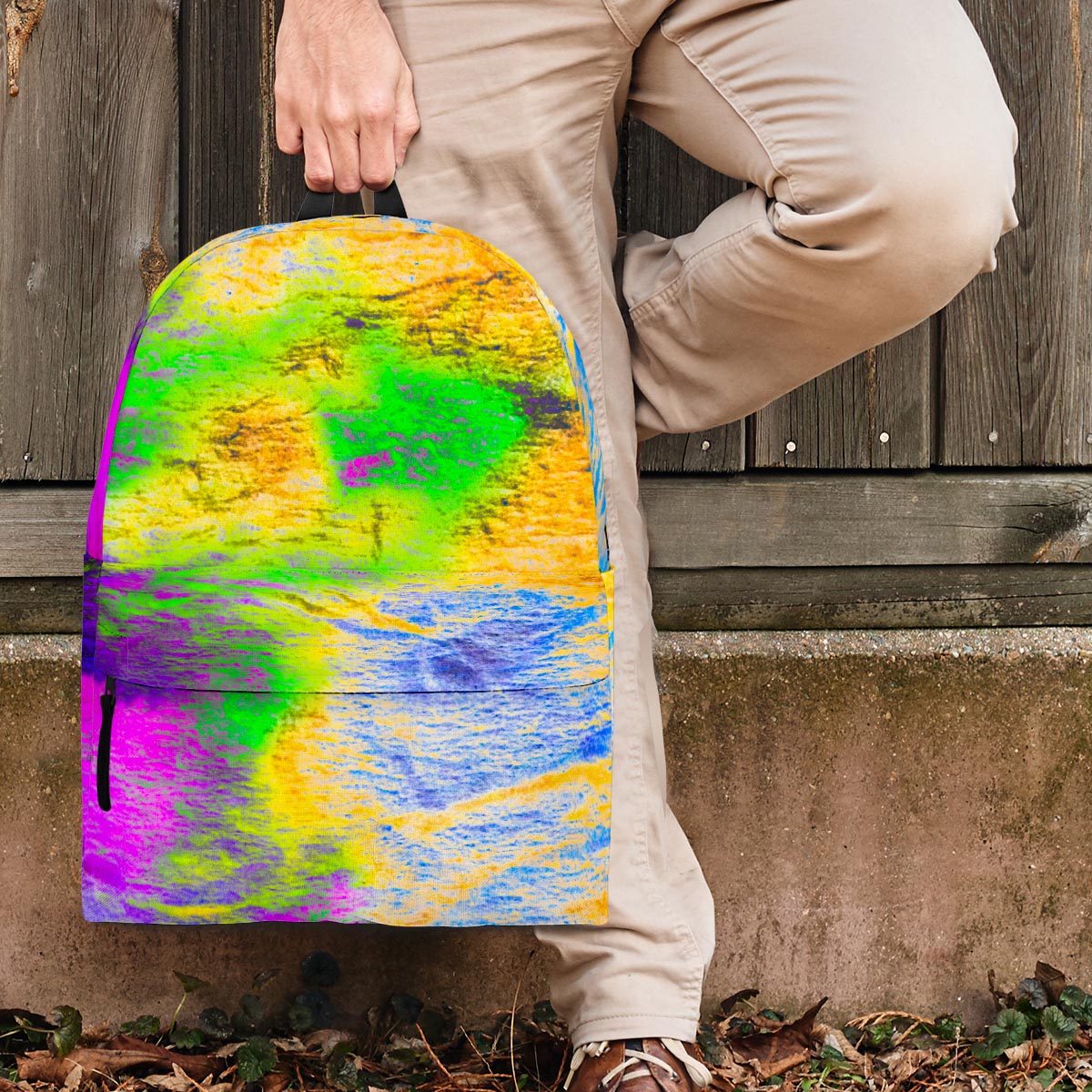 Abstract Tie Dye Backpack-grizzshop