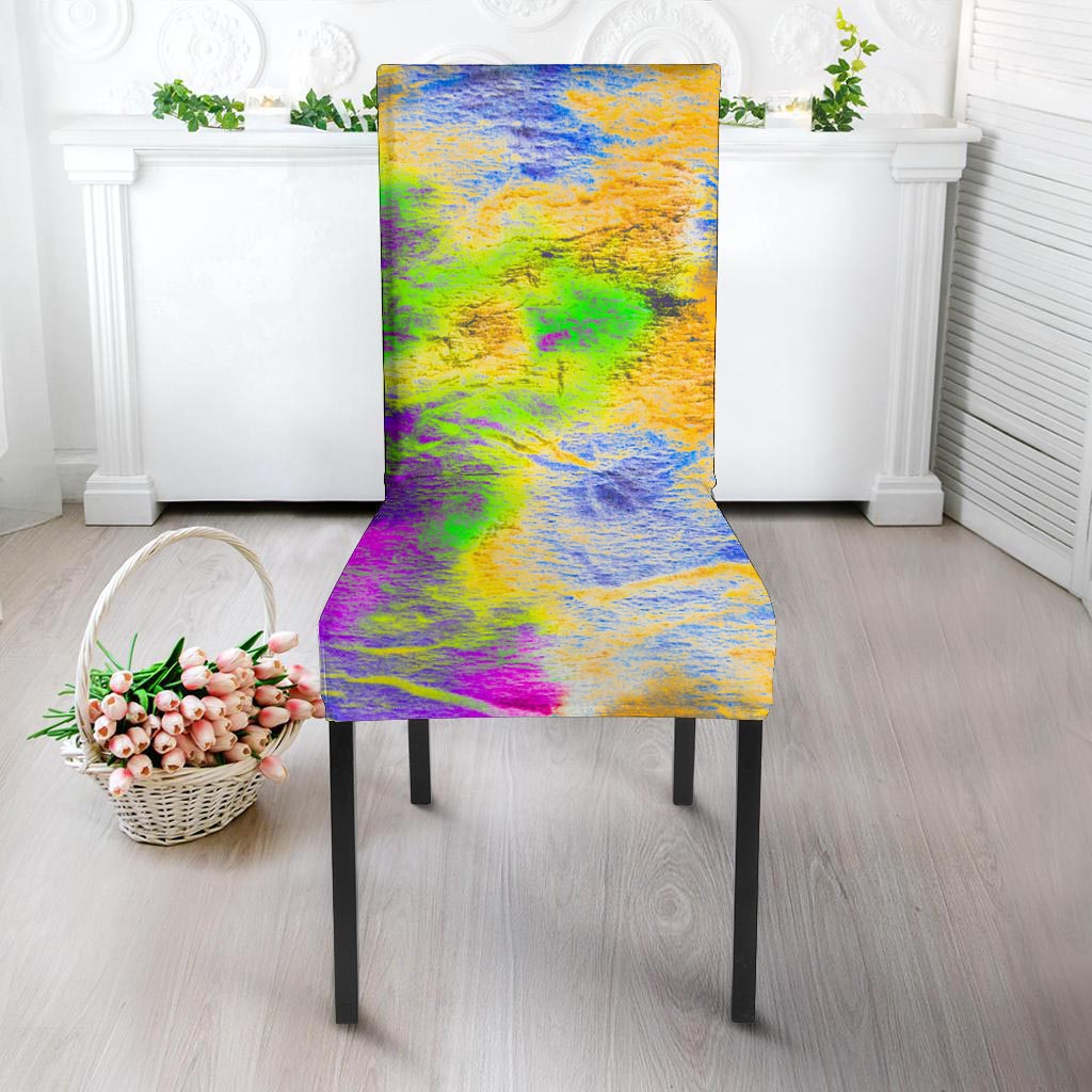 Abstract Tie Dye Chair Cover-grizzshop