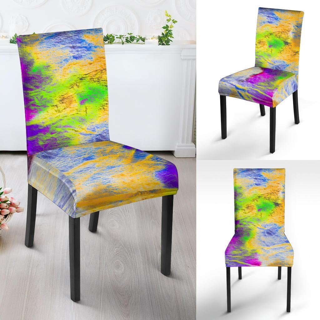 Abstract Tie Dye Chair Cover-grizzshop