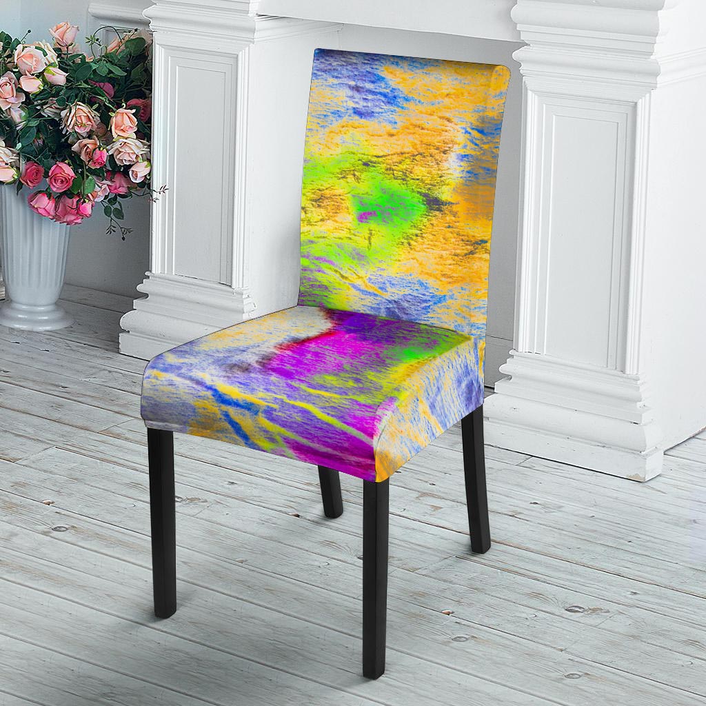 Abstract Tie Dye Chair Cover-grizzshop