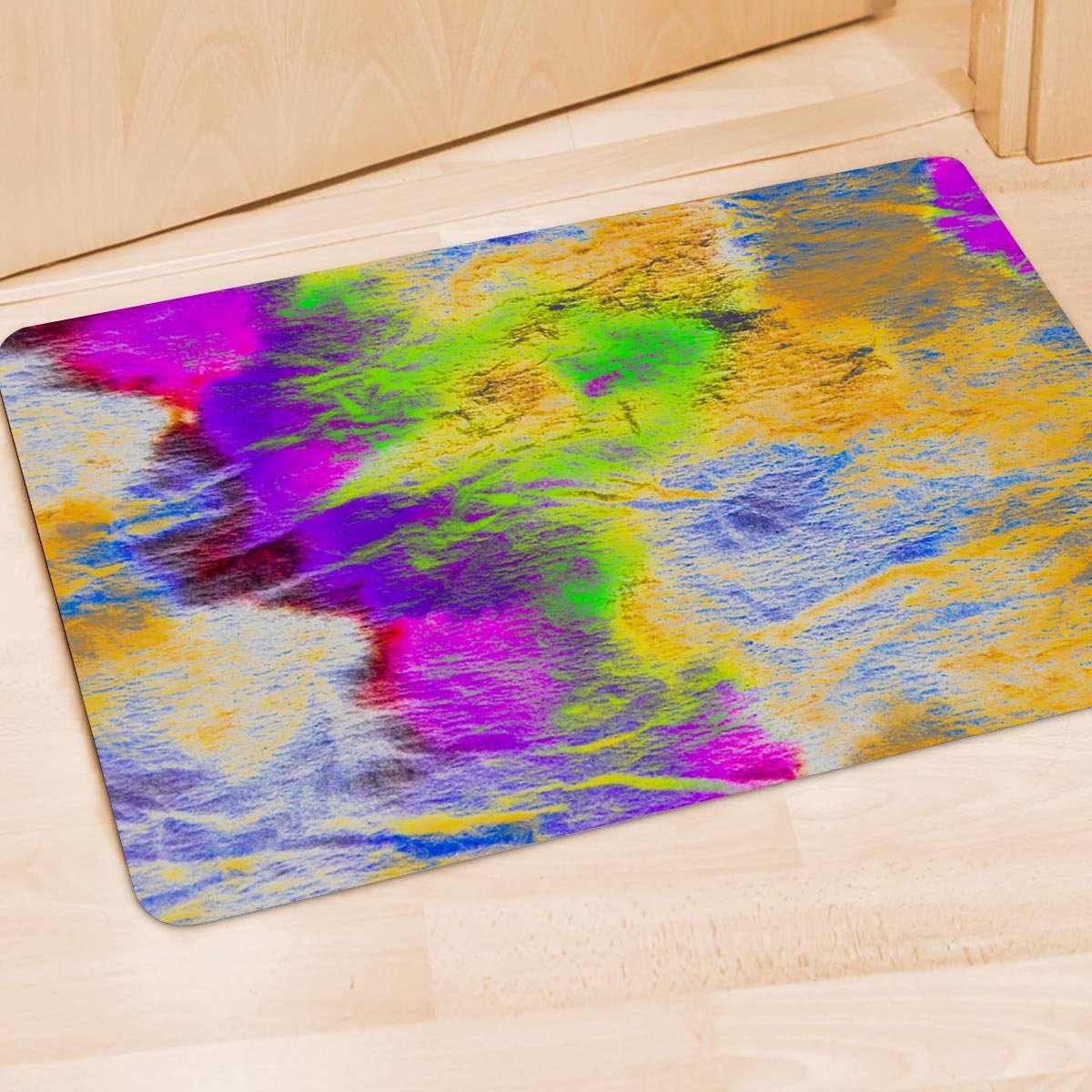 Abstract Tie Dye Door Mat-grizzshop