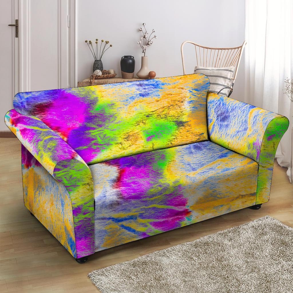 Abstract Tie Dye Loveseat Cover-grizzshop