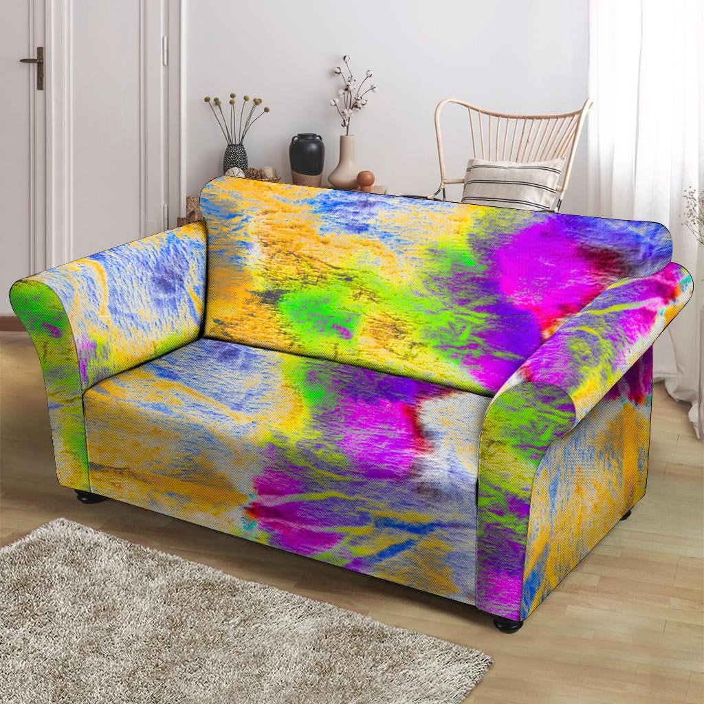 Abstract Tie Dye Loveseat Cover-grizzshop