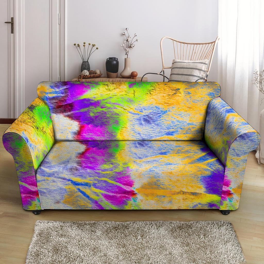 Abstract Tie Dye Loveseat Cover-grizzshop