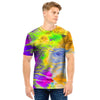 Abstract Tie Dye Men T Shirt-grizzshop