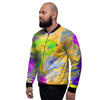 Abstract Tie Dye Men's Bomber Jacket-grizzshop