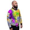 Abstract Tie Dye Men's Bomber Jacket-grizzshop