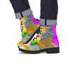 Abstract Tie Dye Men's Boots-grizzshop